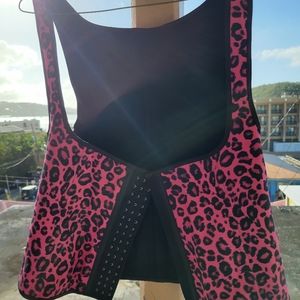 Pink Leppard Waist Cincher Vest-2XL